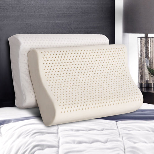 Natural Latex Contour Pillow 2-Zone Twin Pack