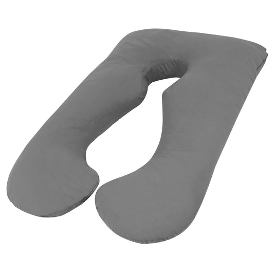 Australian Made Maternity Pregnancy Nursing Sleeping Body Pillow Pillowcase Included Grey
